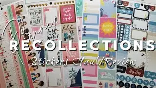 Recollections stickers books: Haul and review