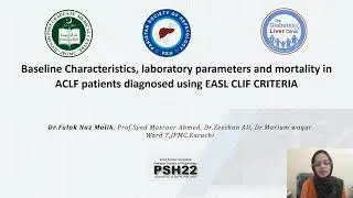 Baseline Characteristics, laboratory parameters and mortality in ACLF patients diagnosed using EASL
