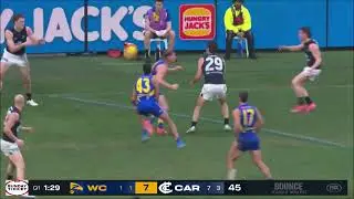 George Hewett - AFL 2025 Round 14 Highlights - Carlton @ West Coast Eagles