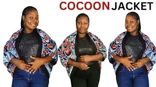 COCOON JACKET| How to Cut & Sew a Cocoon Jacket | Rectangular Jacket Tutorial #diy #cocoon  #viral