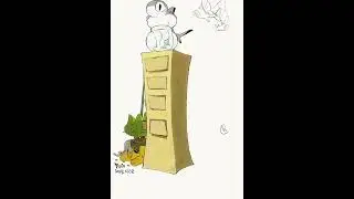 Sharkitty:Broke the fish tank for the fiftieth time. #sharkitty #anime #funny #cute #love