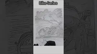 Easy Bike Drawing | Realistic Pencil Sketch