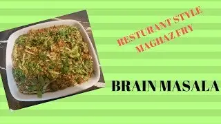 Brain Masala / Fry Brain Masala / Maghaz masala / Maghaz fry  Bakra Eid Special / Home o genic
