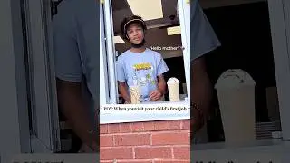 When you visit your child&rsquo;s first job 👀🫣😂🤣 #child #work #funny #fyp #usa