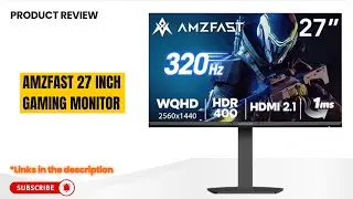 Обзор игрового монитора Amzfast 27 дюймов 🔥 320 Гц, 1 мс, WQHD, G-SYNC, HDR400 | G27F6Q MAX 2025