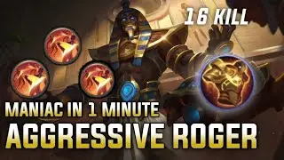ROGER WINS THE GAME | ROGER AGGRESSIVE GAMEPLAY | 1 min MANIAC OLD TOP GLOBAL ITEM
