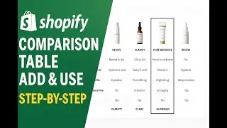 Shopify Tutorial 2025: Comparison Table Section for all themes. No App