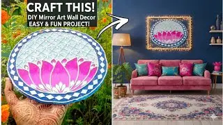 Cardboard Craft/WallDecor/WallputtyCraft/Lotus Wallmate/Texture/Lippan Art/Mirror Art/Lotus🪷/Puttty