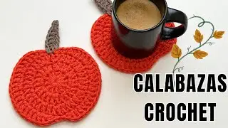 Pumpkin Coasters Crochet 🍂 | Easy and Quick for Fall