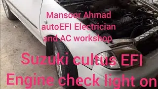 suzuki cultus EFI Engine check light on code p0120and Temperature low RPM High problem solution