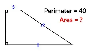 Znajdź pole trapezu | Ciekawe zadanie geometryczne
