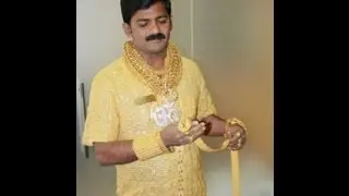Wealthy Indian man wears shirt made of GOLD-&pound;14,000 (Over one crore Indian rupees)