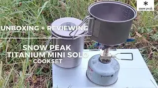 SNOW PEAK TITANIUM MINI SOLO COOKSET | NESTING SET TITANIUM TERINGAN DARI JEPANG | ULTRALIGHT GEAR