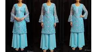 Simple kurti cutting /बहुत ही आसान सूट की कटींग और सिलाई/easy and simple suit cutting and stitching 