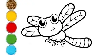 The fly Drawing, painting, and coloring for kids & toddler | Easy Drawing |How to draw the fly |
