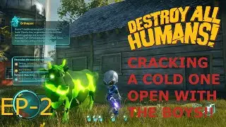 Destroy All Humans 2020 Walkthrough Ep 2- ZOMBIE COWS AND NEW ENEMIES!!!