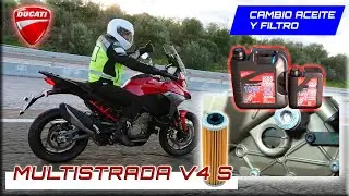 DUCATI MULTISTRADA V4 S 🛠 CAMBIO ACEITE Y FILTRO