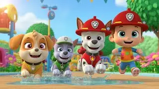 Los cachorros de la Patrulla Canina jugaron en el parque 🐶🏞️ | Canción Divertida para Niños