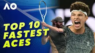 Top 10 fastest Men's Aces - Australian Open 2026 | Wide World of Sports