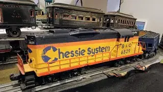 Lionel MPC Chessie System layout takeover @ Landmark Yards for this week's #ThreeRailThursday. 😮😯😲🤯