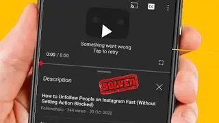 YouTube Что-то пошло не так Проблема iPhone | YouTube Что-то пошло не так Нажмите, чтобы повторит...
