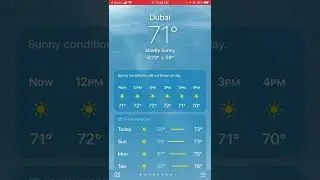 Today weather in Dubai is: Generally Sunny ☀️