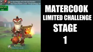 lords mobile limited challenge crazy chef stage 1|Mastercook(Ramsay) limited challenge stage 1