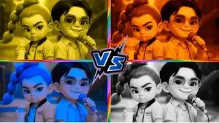 SAJA BOYS VS KPOP DEMON HUNTERS. EXE 4 COLORS 4 MUSIC