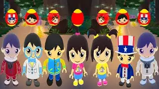 TAG WITH RYAN GIRLFRIEND VS OLD CHAEACTERS RYAN FUNNY EGG SURPRISE UPDATE GAMEPLAY