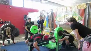 Phillip Brewer 500 lb raw bench@ 165 2-22-14 RPS Dominion Long Island,NY 4th attempt
