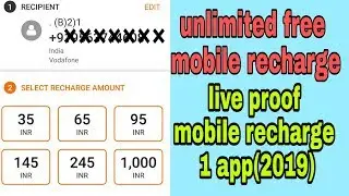 Unlimited mobile recharge 2019 👍 vodi app  free unlimited mobile recharge