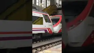 RENFE Class 465 - 081/581 + 062/562 arriving at Delicias Station Madrid on 27/11/23 #shorts
