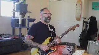 Accidental slap back delay riffs #vintage  #guitar #fender #stratocaster #happyaccidents