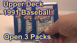 1991 Upper Deck Baseball Opening 3 Packs Nolan Ryan?