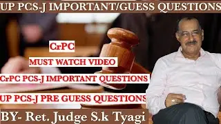 CrPC Guess Questions for UP PCS-J Pre Exam | 100% Chance  | VJC