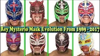 WWE Rey Mysterio (Giant killer) Mask Evolution From 1989 To 2017