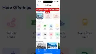 How to search train on RailOne app? #railway #trains