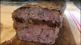 RECETTES AMOS MAIA: TERRINE DE CAMPAGNE AUX PRUNEAUX