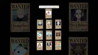 Straw Hat Bounties after Egghead. One piece