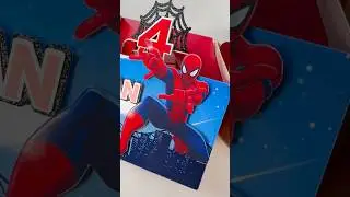 Spiderman theme 3D boxes #custompartyfavors