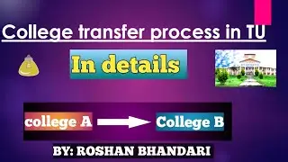 college transfer process in tribhuvan university nepal🇳🇵/ bachelor,Tu/ by Roshan Bhandari