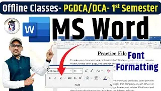 6 MS Word Formatting Tools Explained  Bold, Italic, Underline, Font & Paragraph  Hindi Tutorial