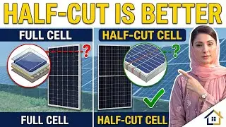 What is half cut solar cell | Half cell vs full cells solar panel | Solar panel half-cut technology