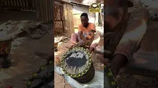 Assemble a dundun drum professionally