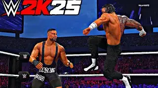 WWE 2K25 - Roman Reigns Vs Bron Breaker | No Holds Barred Match