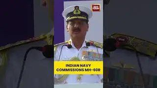 #AdmiralDineshTripathi Commissions #MH60RSquadron #INAS335Osprey at #INSHansa | #indiatoday #shorts