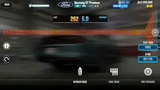 CSR2 best tune Mustang GT premium 563 +415     9.5 1/4mile