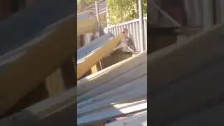 Construction fails: canopy repair gone wrong, building is broken