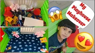 Playhouse makeover/before and after/Rayyan&rsquo;s vlogs