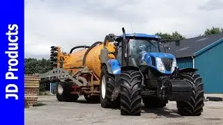 New Holland T7040/Schepers/Mest injecteren /Injection slurry/Gülleeinarbeitung/Westerbork